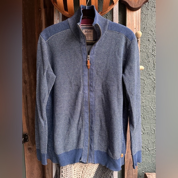 Men’s Mexx zip-up blue sweater - Picture 1 of 7